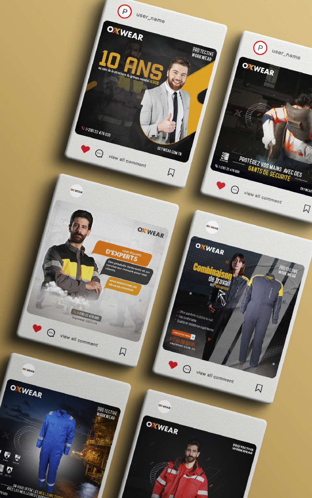 Gestion des réseaux sociaux de Oxywear