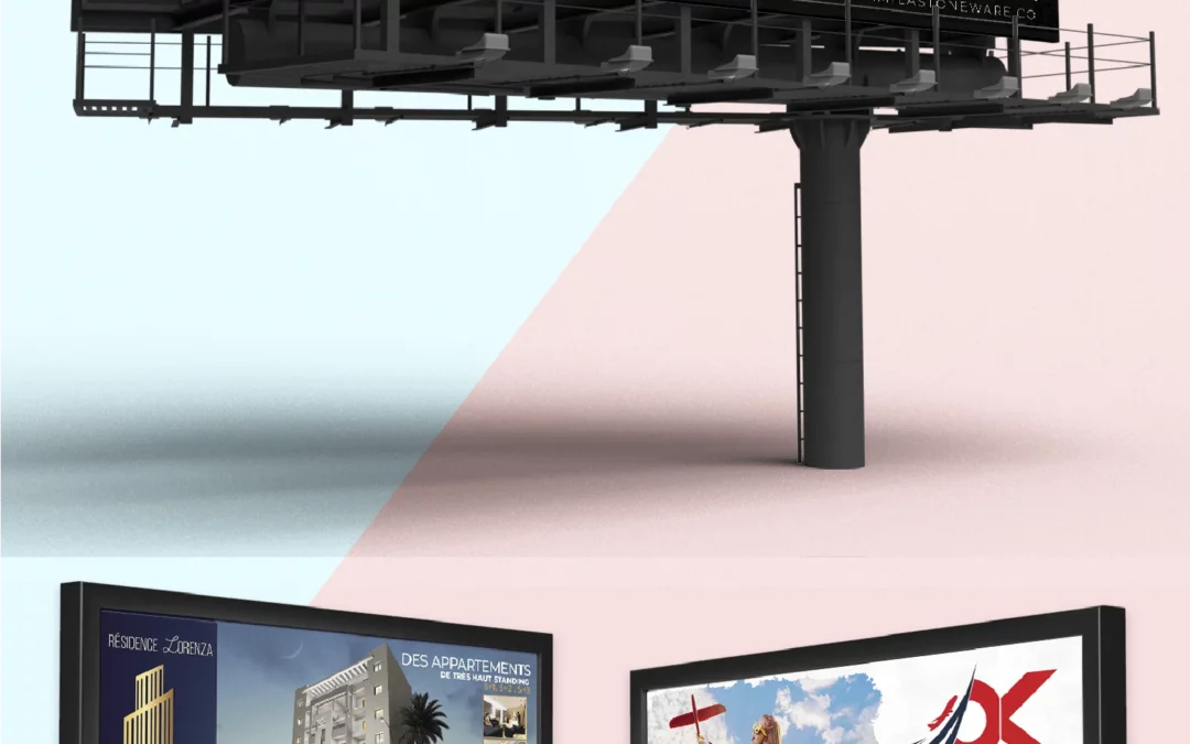 Conception panneau d&rsquo;affichage urbain