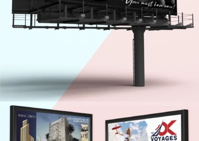 Conception panneau d&rsquo;affichage urbain