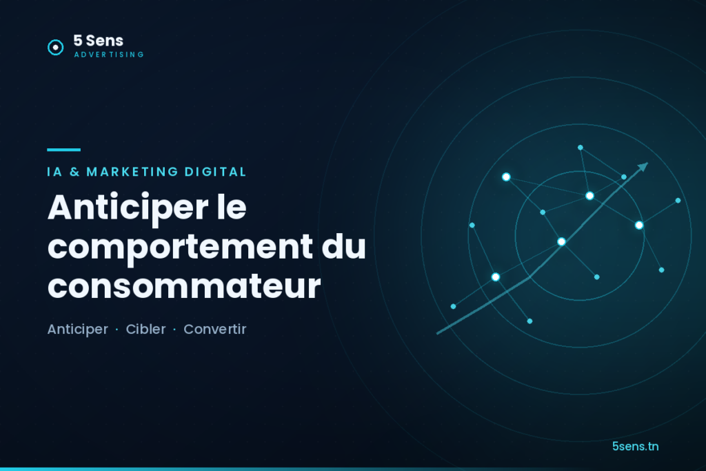 IA et marketing digital en Tunisie : anticiper le comportement d'achat du consommateur — 5 Sens Advertising