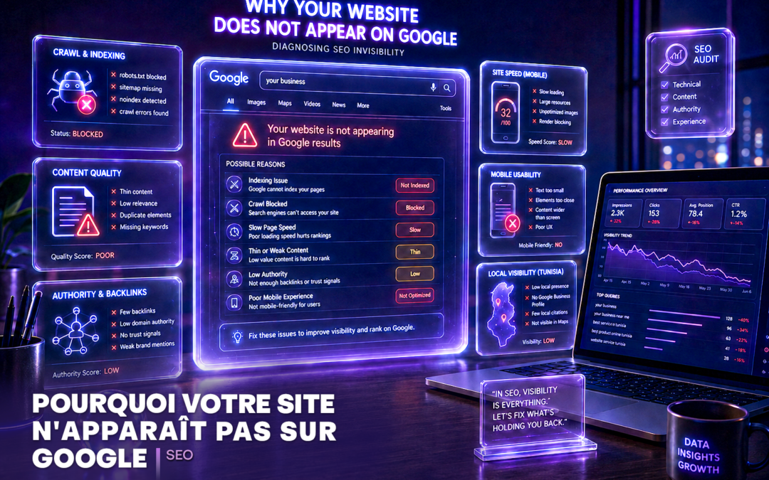 Pourquoi votre site n’apparaît pas sur Google ? Le diagnostic pour les décideurs