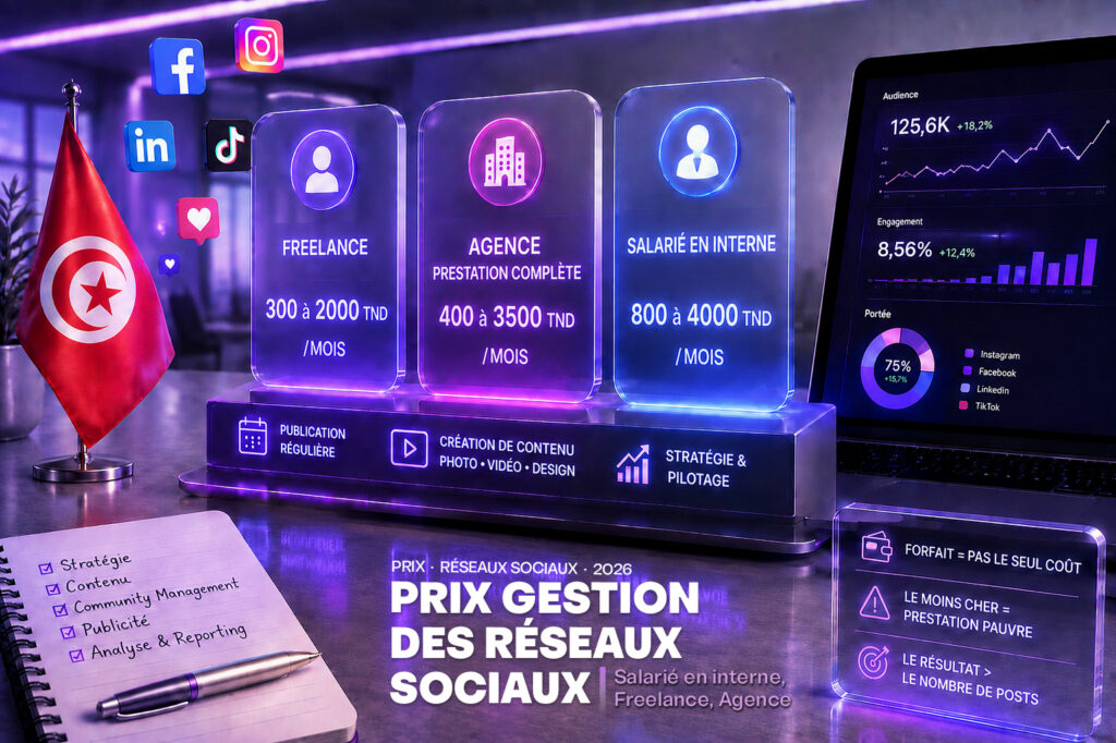 Prix de la gestion des réseaux sociaux en Tunisie – community management