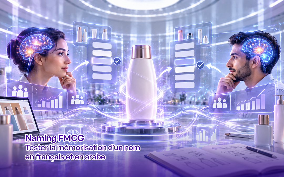 Naming FMCG : tester la mémorisation d&rsquo;un nom en français et en arabe
